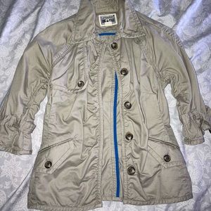 Converse Khaki Quarter Sleeve Jacket Size XS